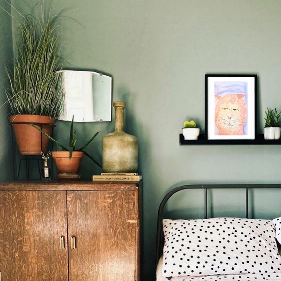 Cat Portrait Painting ORIGINAL Watercolor Furry Friends Pet Portrait Wall Art - Picture 5 of 11